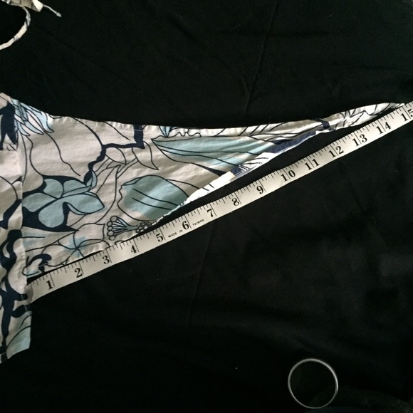 Vintage Y2K Tropical Floral Tie Back Halter Top - Picture 7 of 12